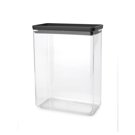 Кутия за съхранение на продукти Brabantia Tasty+ Stackable 5.4L, Dark Grey Кутия за съхранение на продукти Brabantia Tasty+ Stackable 5.4L, Dark Grey