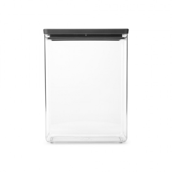 Кутия за съхранение на продукти Brabantia Tasty+ Stackable 5.4L, Dark Grey