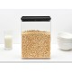 Кутия за съхранение на продукти Brabantia Tasty+ Stackable 5.4L, Dark Grey