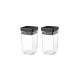 Бурканчета за съхранение на подправки комплект Brabantia Tasty+ Stackable 2x0.15L Dark Grey Бурканчета за съхранение на подправки комплект Brabantia Tasty+ Stackable 2x0.15L Dark Grey