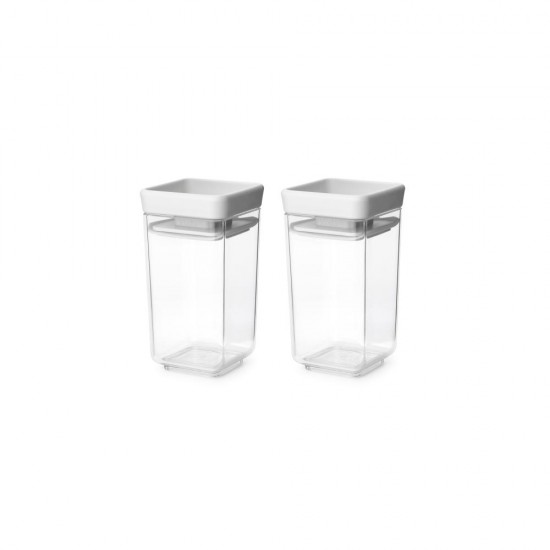 Бурканчета за съхранение на подправки комплект Brabantia Tasty+ Stackable 2x0.15L Light Grey Бурканчета за съхранение на подправки комплект Brabantia Tasty+ Stackable 2x0.15L Light Grey