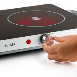 Котлон керамичен Muhler MHP-2022IS, двоен, 1800W+1000W