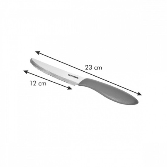 Комплект приборни ножове Tescoma Presto 12cm, 6 броя, кафяв Комплект приборни ножове Tescoma Presto 12cm, 6 броя, кафяв