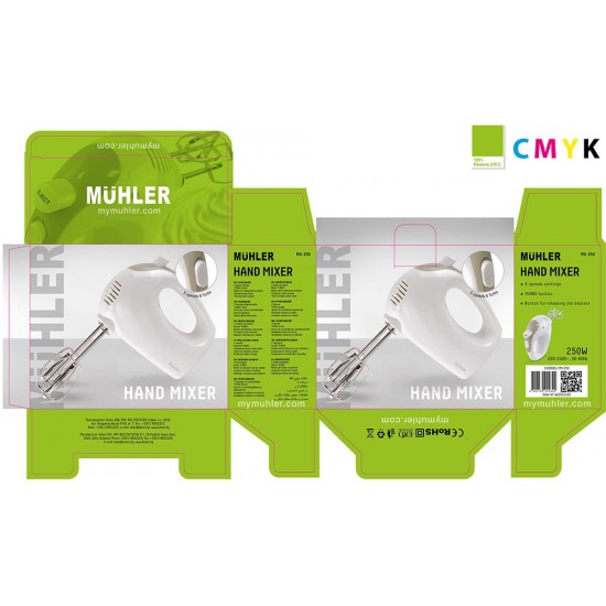 Миксер Muhler MX-250, 250W Миксер Muhler MX-250, 250W