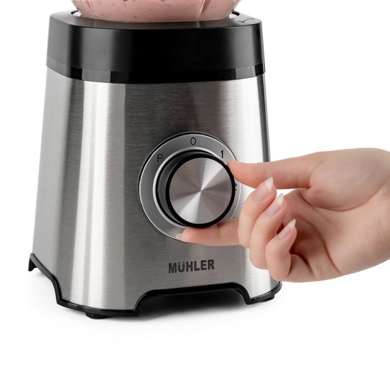 Блендер Muhler MB-555SG, 500W, 1.5 л, стъклена кана Блендер Muhler MB-555SG, 500W, 1.5 л, стъклена кана