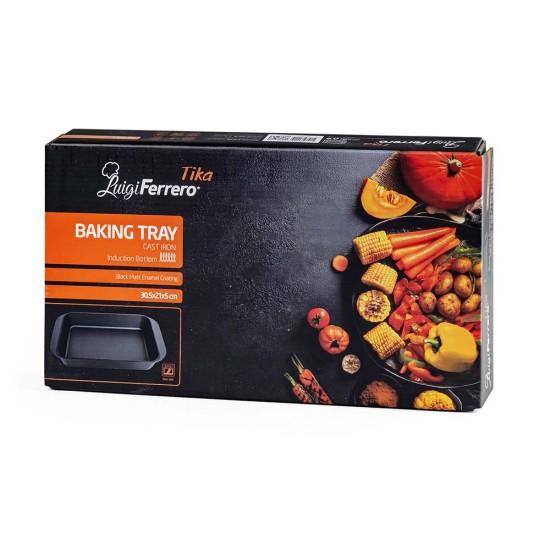 Тава за печене Luigi Ferrero Tika FR-3021 30.5x21x5 cm, чугун Тава за печене Luigi Ferrero Tika FR-3021 30.5x21x5 cm, чугун