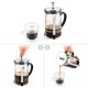 Преса за кафе и чай френска Luigi Ferrero Coffeina FR-8083Т 800ml Преса за кафе и чай френска Luigi Ferrero Coffeina FR-8083Т 800ml