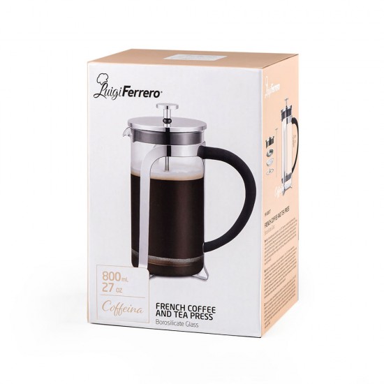 Преса за кафе и чай френска Luigi Ferrero Coffeina FR-8083Т 800ml Преса за кафе и чай френска Luigi Ferrero Coffeina FR-8083Т 800ml