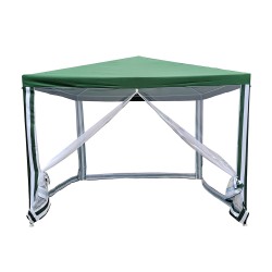 Шатра Muhler G1015-NET 300x300cm, зелена, с бели странични мрежи