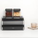Кутия за хляб Brabantia Roll Top, Matt Black, средна