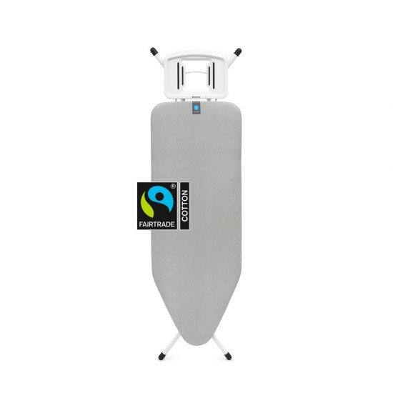 Маса за гладене Brabantia C 124x45cm с масивна поставка за ютия, Metallised