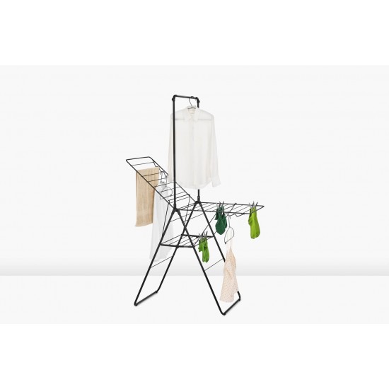Сушилник за дрехи Brabantia Hangon 20m с допълнителен прът, Matt Black