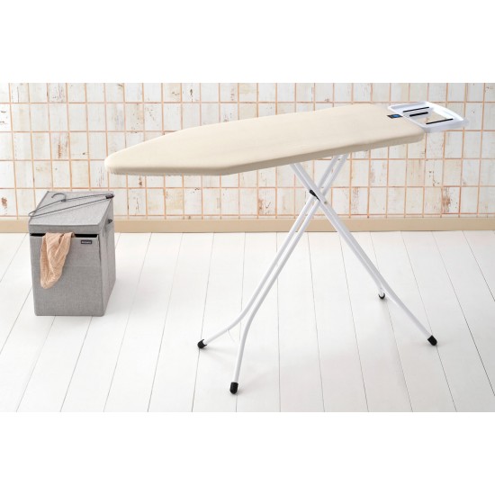 Маса за гладене Brabantia C 124x45cm с масивна поставка за ютия, Ecru