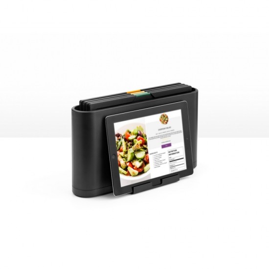 Комплект дъски за рязане с поставка Brabantia Tasty+ Dark Grey 4 броя