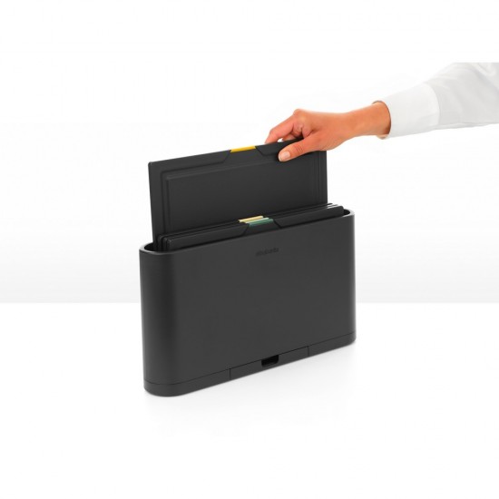 Комплект дъски за рязане с поставка Brabantia Tasty+ Dark Grey 4 броя