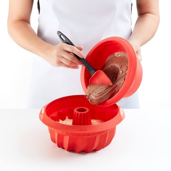 Форма за печене Lekue Ø22cm, силиконова, за кекс, дълбока Форма за печене Lekue Ø22cm, силиконова, за кекс, дълбока