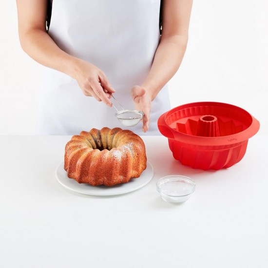 Форма за печене Lekue Ø22cm, силиконова, за кекс, дълбока Форма за печене Lekue Ø22cm, силиконова, за кекс, дълбока