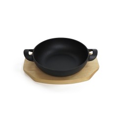 Съд за готвене и сервиране с две дръжки Luigi Ferrero Tika FR-2144 21.5x16.5x4.4cm, чугун