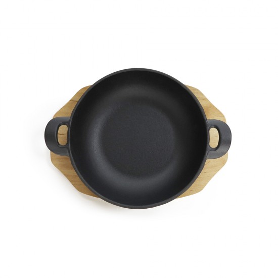 Съд за готвене и сервиране с две дръжки Luigi Ferrero Tika FR-2144 21.5x16.5x4.4cm, чугун