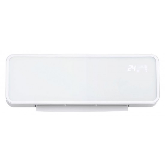 Печка керамична Muhler MCW-2035, 2000W, стенна, стъклен панел, LED дисплей, дистанционно управление