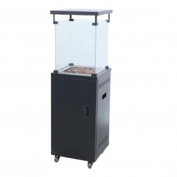 Външен газов отоплител TERMOMAX TR113LVR, 11KW, колона, вулканични камъни, Рефлектор 42х42 см, височина 136 см.,