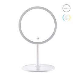 LED козметично огледало за грим Luigi Ferrero FR-801, кръг, 20 cm