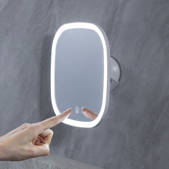 LED козметично огледало за грим Luigi Ferrero FR-805M, квадрат, 20x20 cm