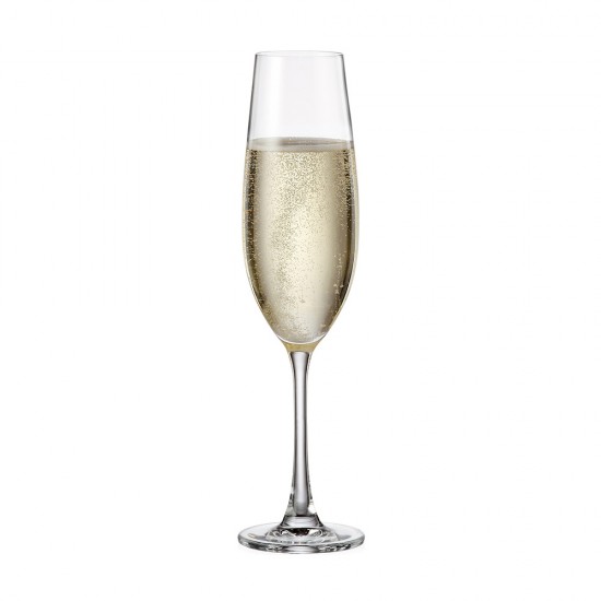 Чаша за шампанско Bohemia Royal Sarah 260ml, 6 броя