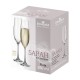 Чаша за шампанско Bohemia Royal Sarah 260ml, 6 броя