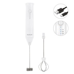 Мини миксер за фрапе 2в1 Muhler FMX - 1010C, безжичен, две приставки, USB type-C