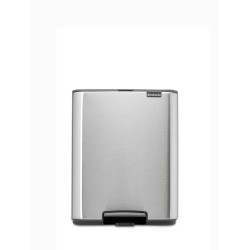 Кош за смет Brabantia Bo Pedal 12L, Matt Steel Fingerprint Proof