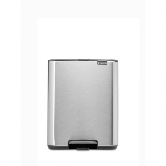 Кош за смет Brabantia Bo Pedal 12L, Matt Steel Fingerprint Proof
