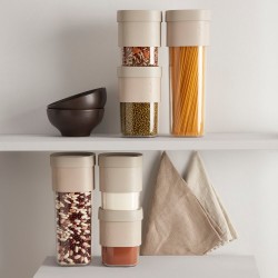 Буркан за съхранение с допълнителна приставка Lekue Green, 600-850ml