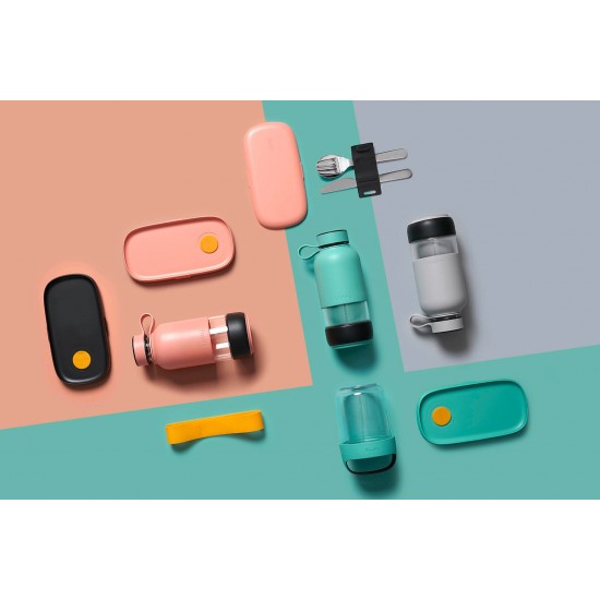 Бутилка с вграден филтър Lekue On The Go Turquoise 500ml