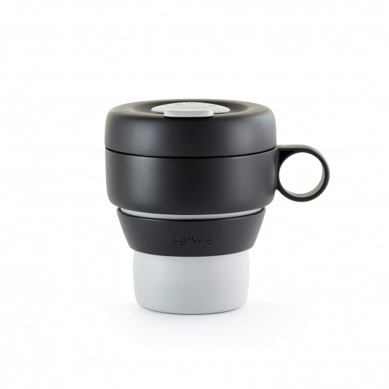 Чаша сгъваема Lekue On The Go Grey 350ml