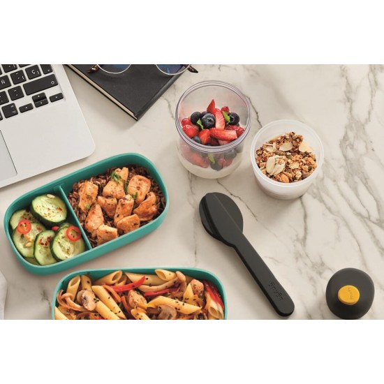 Кутия за храна Lekue On The Go Turquoise, 500ml