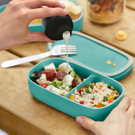 Кутия за храна Lekue On The Go Turquoise, 500ml