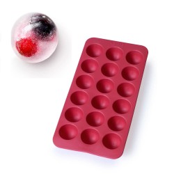 Форма за лед с капак Lekue, 18 полусфери