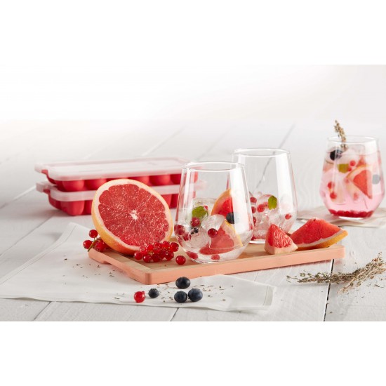 Форма за лед с капак Lekue, 18 полусфери