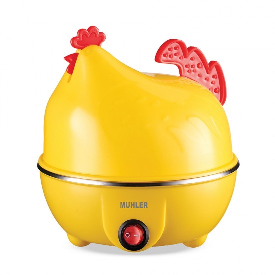 Уред за варене на яйца Muhler ME-277, 350W, 7 яйца, Chik, жълта