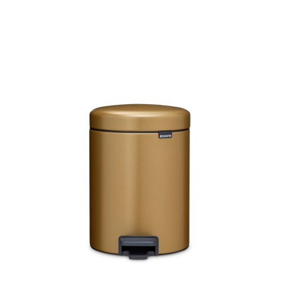 Кош за смет с педал Brabantia NewIcon 5L, Warm Brass