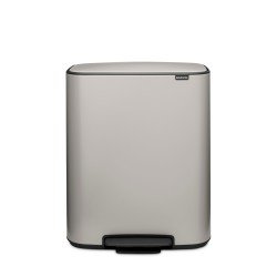 Кош за смет Brabantia Bo Pedal 2x30L, Soft Grey