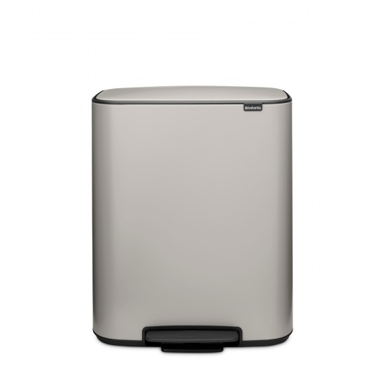 Кош за смет Brabantia Bo Pedal 2x30L, Soft Grey