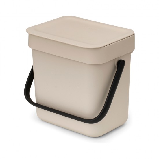 Кош за смет за разделно събиране Brabantia Sort&Go 3L, Soft Beige