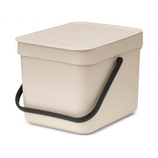 Кош за смет за разделно събиране Brabantia Sort&Go 6L, Soft Beige