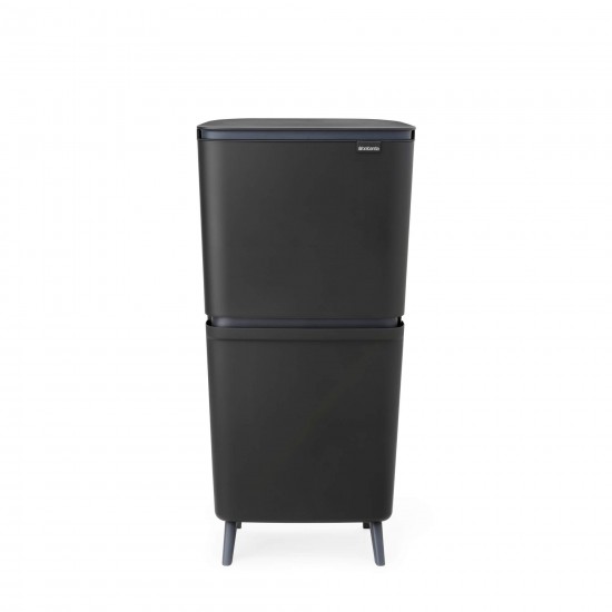 Кош за смет за разделно събиране Brabantia SortUp Hi 20+10+10L, Dark Grey
