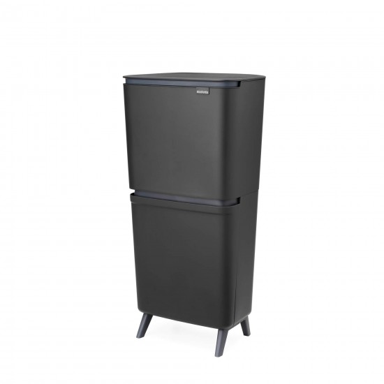 Кош за смет за разделно събиране Brabantia SortUp Hi 20+10+10L, Dark Grey
