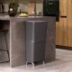 Кош за смет за разделно събиране Brabantia SortUp Hi 20+10+10L, Dark Grey