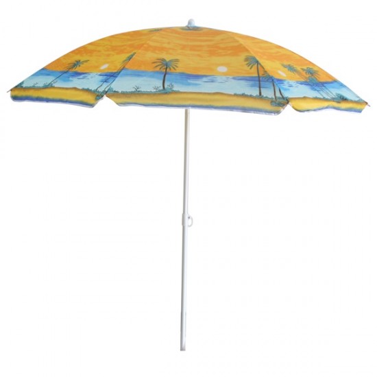 Плажен чадър Muhler U5038 Mix Colors, 160xH180cm Плажен чадър Muhler U5038 Mix Colors, 160xH180cm