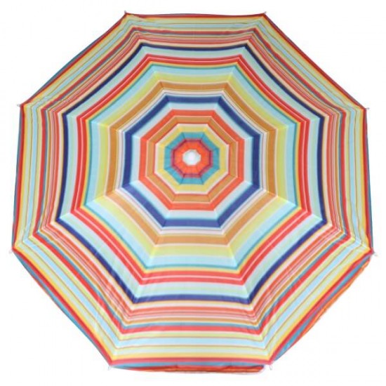 Плажен чадър Muhler U5038 Mix Colors, 160xH180cm Плажен чадър Muhler U5038 Mix Colors, 160xH180cm